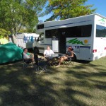 Camping in NZ. Not wilderness but lots of fun